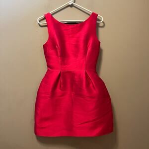 Kate Spade Flirty Back Bow Hot Pink Mini Dress 2‎ Vintage Inspired Bachelorette